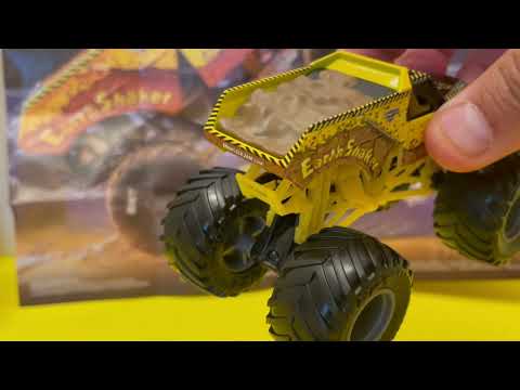 Time to move some dirt Earth Shaker Monster Jam toy truck box opening Unboxed spin master 1/64