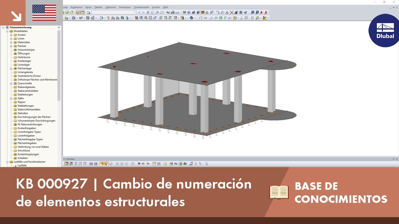 KB 000927 | Cambio de numeración de elementos estructurales