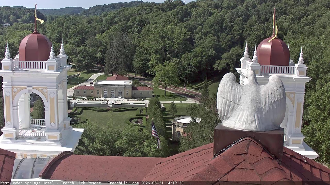 Live webcam view of West Baden Springs Hotel Domes