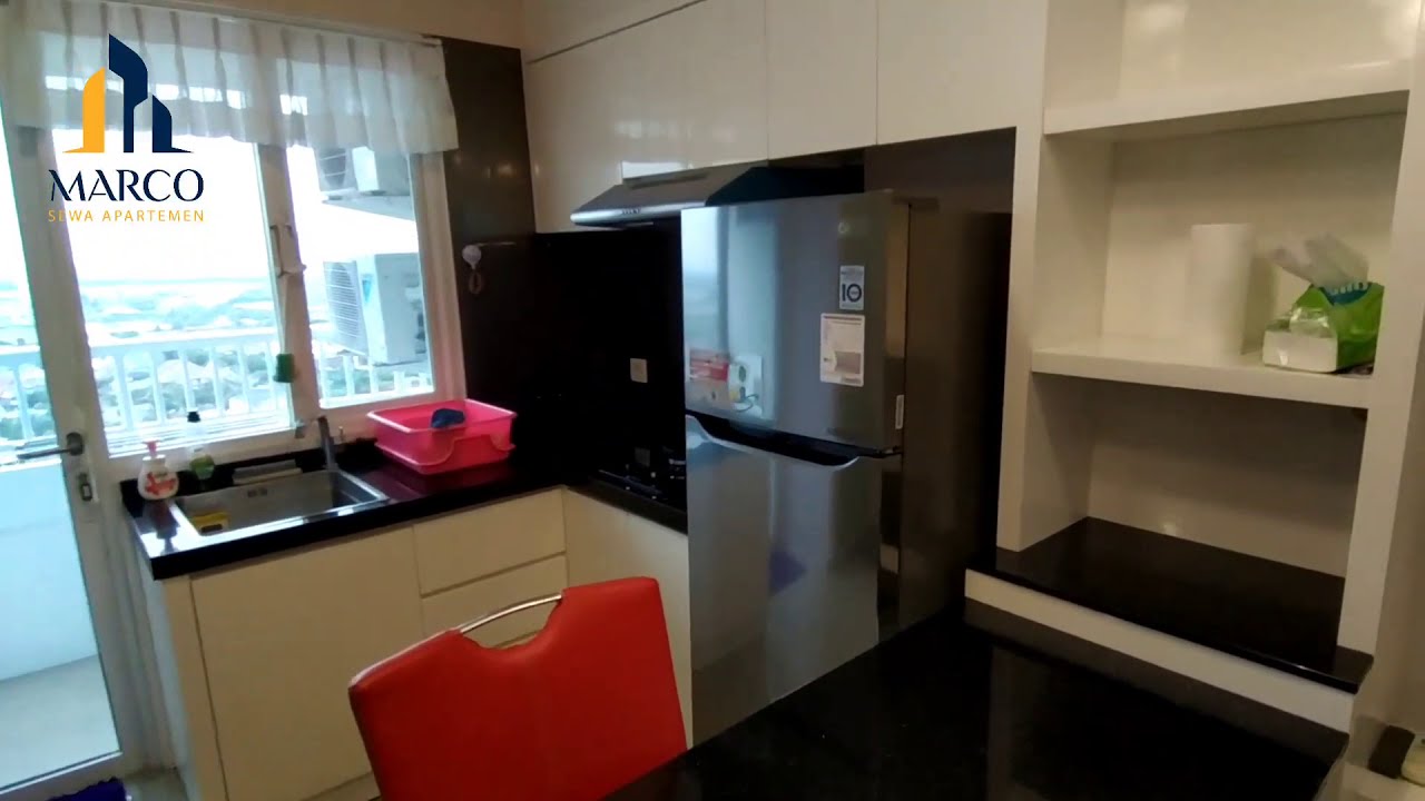Apartemen Educity 2 Kamar Bagus Lantai Atas Full Furnished Mewah
