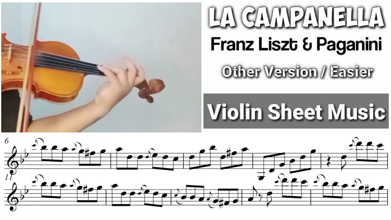 Free Sheet || La Campanella - Liszt / Paganini || Violin Sheet Music