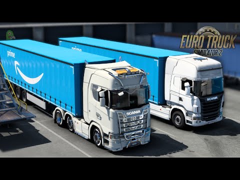 EURO TRUCK SIMULATOR 2 - CONSEGNE AMAZON PRIME CON @PoderakGames - GAMEPLAY ITA