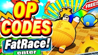 ALL NEW SECRET *CODES* IN ROBLOX FAT RACE CLICKER (roblox fat race clicker codes)2022