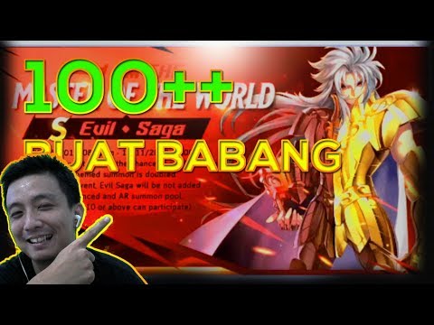 [GACHA] 100 GACHA PLES PLES BUAT BABANG EPIL SAGA WADIDAW - Saint Seiya Awakening Indonesia