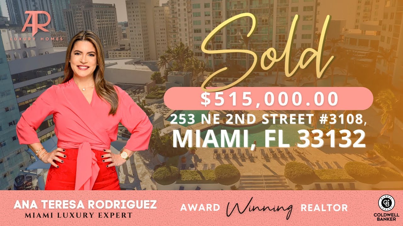 #Miami SOLD: 253 NE 2nd Street #3108, Downtown Miami