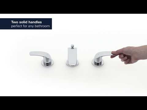 8-inch Widespread 2-Handle S-Size Bathroom Faucet 1.2 GPM // GROHE STARLIGHT CHROME // YouTube Video