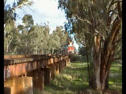 Passenger Train ,The Ghan , Locomotive NR 74 , Australia.