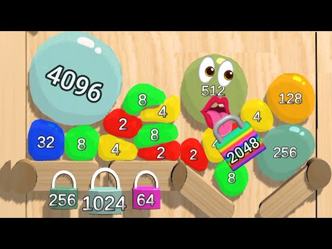 Satisfying Mobile Game New Video jelly 2048 - Blob Merge 3d gameplay walkthrough part 3
