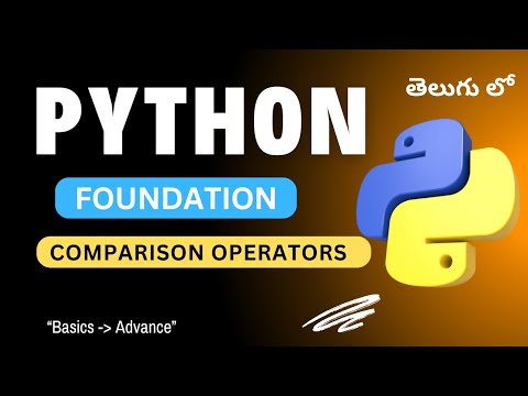 18 Comparison Operators In Python Python Tutorial In Telugu