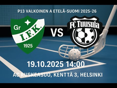 Salibandy: P13 Valkoinen A ES 25-26 FC Tuusula-GrIFK