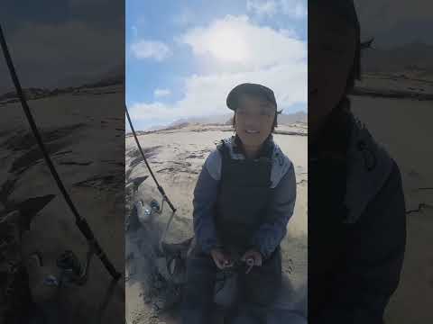 Buscando lenguados por Chañaral, Atacama, Chile. 