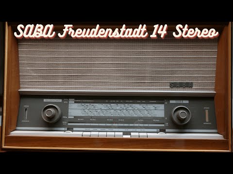 Repair of a SABA Freudenstadt 14 stereo tube radio, an old radio from 1964, only one channel works.