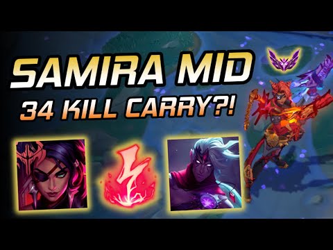 34 Kills on ELECTROCUTE Samira Mid... This is ILLEGAL