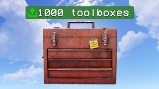 Loot from 1,000 toolboxes in Rust
