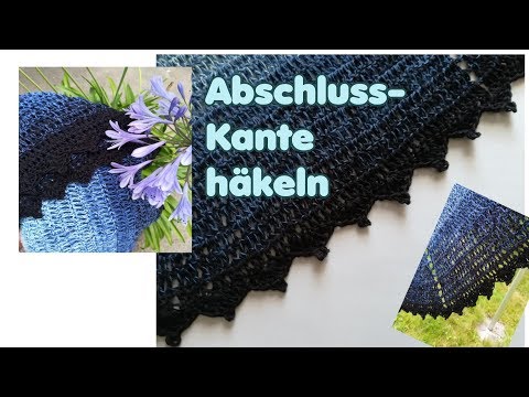 Crochet finishing edge, zigzag border, border, edge for a shawl, blanket, etc. EASY