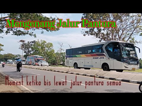 Begini jadinya kalau semua bis lewat jalur pantura, auto ramai, setiap menit bis lewat