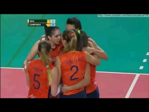 Superliga Feminina de Volei 2013/2014 - Sesi SP 2 x 3 Amil Campinas