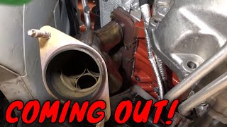 The COMPLETE removal of Dodge Charger Exhaust Manifolds.