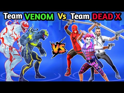 💥Team VENOM vs Team DEADPOOL💥 in SPIDER FIGHTER 3 GAMEPLAY - ANDROID/IOS.
