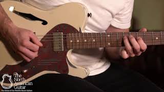 Video thumbnail for James Trussart Deluxe Steelcaster Electric Guitar, Cream on Red Roses - Played by Carl Miner by Carter Vintage Backstage