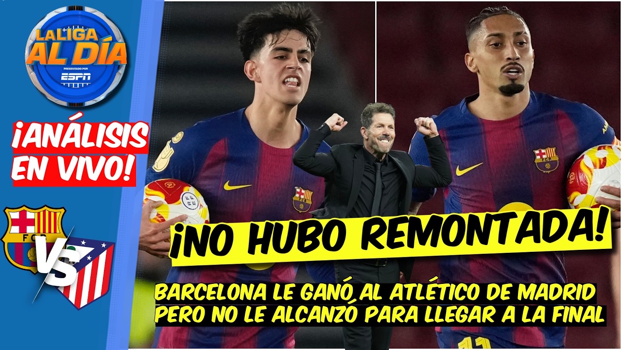 NO HUBO HAZAÑA. Barcelona GOLEÓ al ATLETI pero NO LE ALCANZÓ para la REMONTADA | La Liga Al Día