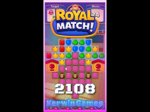 Royal Match Level 2108 - No Boosters Gameplay