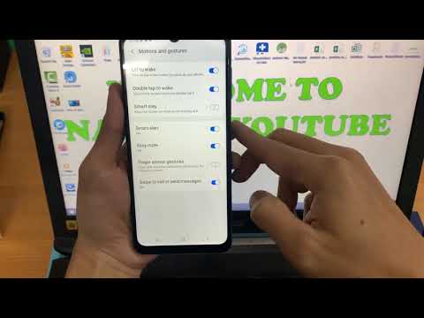 Samsung Galaxy A12 : How to Turn "Lift to Wake" & "Double Tap to Wake" Feature On & Off