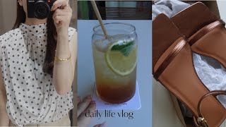 vlog ｜会社員の日常🍋ZARAで夏服買い足し, 新しいサンダル,休日の過ごし方,ネイル時間