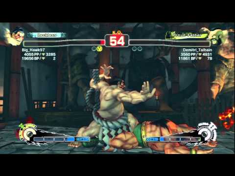 Big_Hawk97 [E.Honda] Vs Demitri_Talbain [Zangief] SSF4 AE Online Ranked Matches - PSN