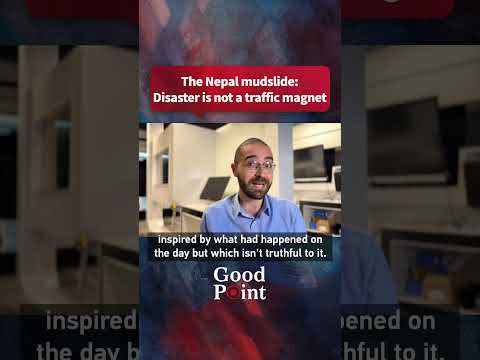 The Nepal mudslide: Disaster is not a traffic magnet