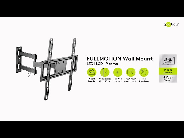 Vidéo teaser pour TV Wall Mount Basic FULLMOTION (M)