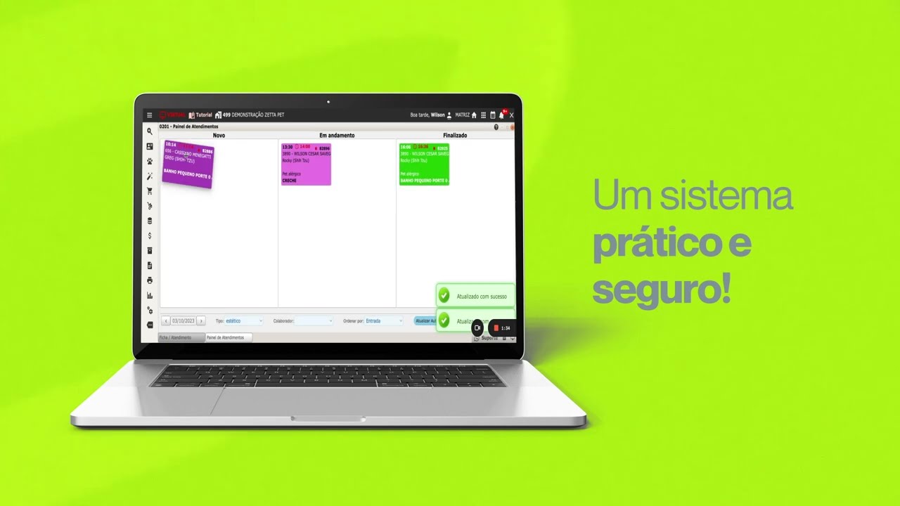 Demonstração do Sistema