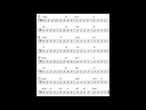 There Will Never Be Another You (no Bass) Jazz Bass Practice Play Along