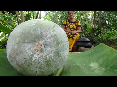 Village Foods - Cooking Winter Melon (Ash Gourd) Curry by my Mom / Village Life