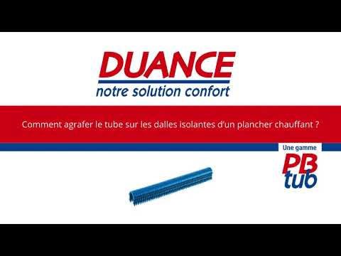 Comment agrafer le tube sur les dalles isolantes d'un plancher chauffant ? - format vidéo