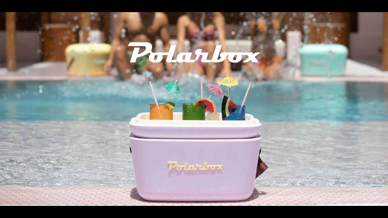 Polarbox Kühlbox Retro Cooler 12 l Cyan