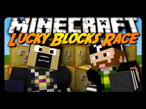 Minecraft: LUCKY BLOCKS RACE w/ CavemanFilms!
