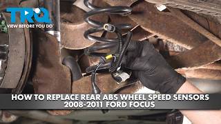 How to Replace Rear ABS Wheel Speed Sensors 2008-2011 Ford Focus