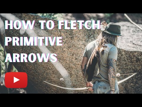 How To Fletch Primitive Arrows #archery #primitive #bowandarrow