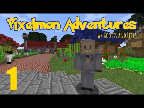 [Minecraft] PIXELMON ADVENTURES w/ Bootts and Leils! (p1)