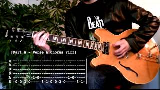 Juicebox - The Strokes (Guitar tab tutorial &amp; Cover )