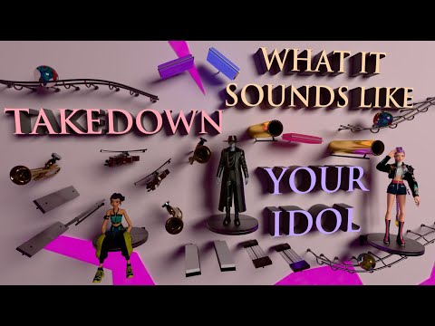 Most Popular K-Pop Demon Hunters Songs Compilation on Cool Music Instruments. Marble Music. Part 3