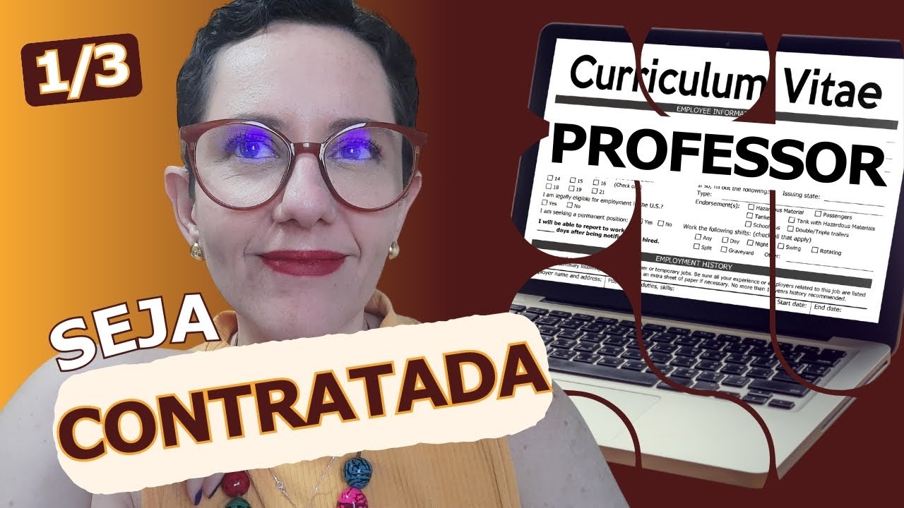 Como fazer um bom CURRÍCULO para PROFESSOR INICIANTE l Passo 1/3