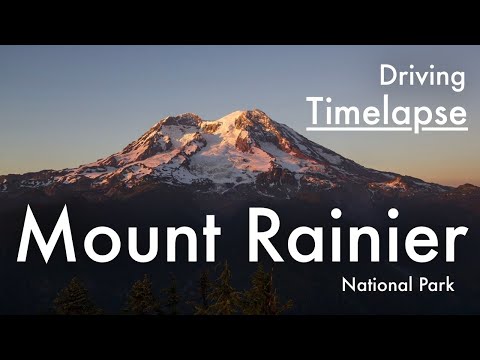 Mount Rainier National Park Drive (Time Lapse - Cloudy and Foggy!) 4K Ultra HD