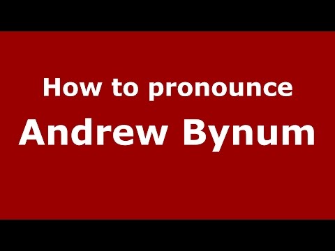How to pronounce Andrew Bynum (American English/US) - PronounceNames.com