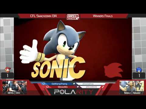 CFL Smackdown 134 WiiU - MVG | Dyr (Diddy Kong) vs Noble | Manny (Sonic) - Winners Finals