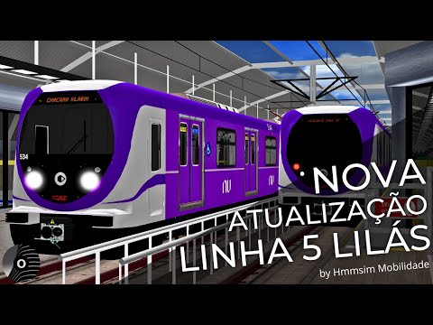 OpenBVE - NOVA ATUALIZAÇÃO LINHA 5 LILÁS e SÉRIE 500 da VIAMOBILIDADE! Capão Redondo X Largo Treze