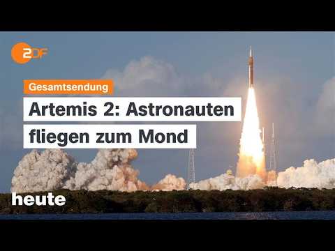 Video Thumbnail: heute 19 Uhr vom 02.04.2026: Artemis 2, Trumps Ankündigung harter Angriffe, Jacques Tilly verurteilt