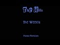 The Weeknd Hills Karaoke acoustic piano version ...