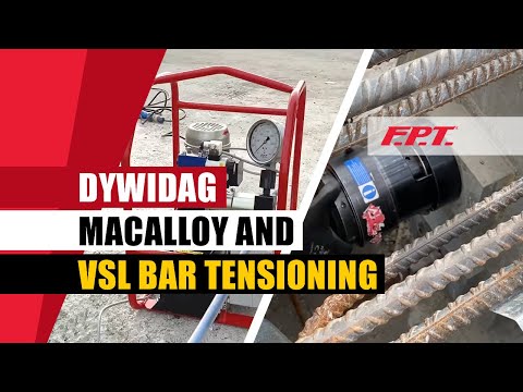 Tensioning Dywidag bar - Macalloy bar - Freyssinet bar VSL bar or High Strength bar